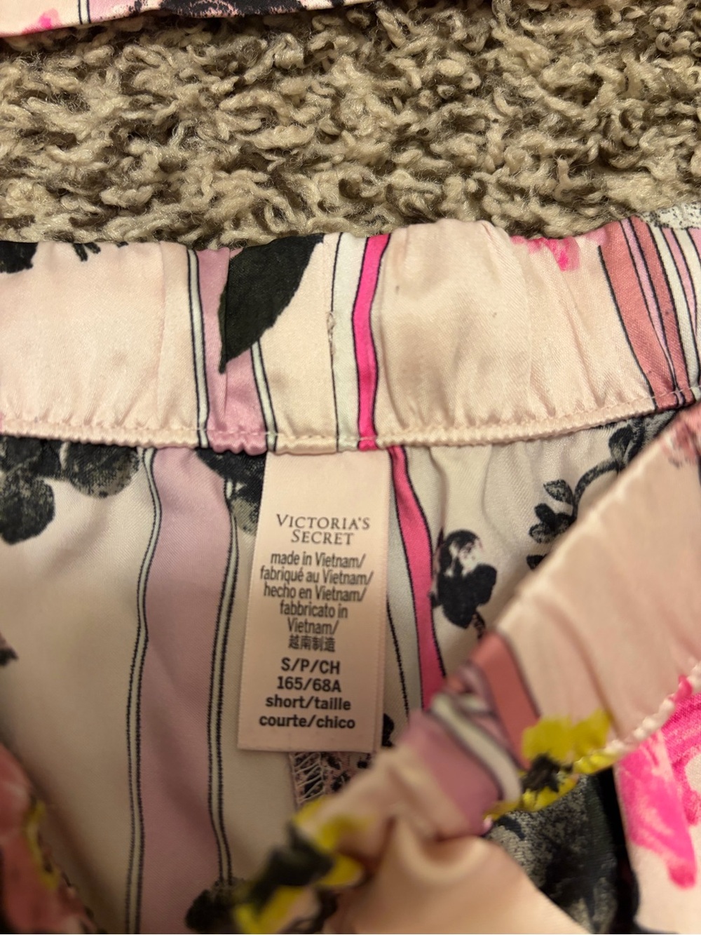 Victoria's Secret Pink Floral Stripe Pajama Set - Picture 5 of 5